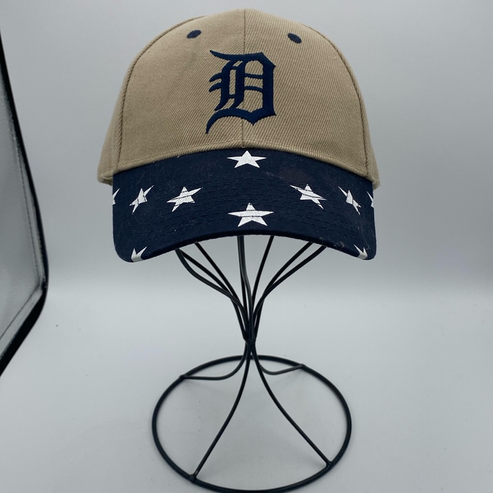 Detroit Tigers Miller Lite tan w/ stars Baseball trucker hat cap OSFM